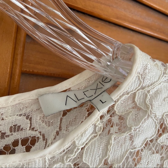 Alexis Leni White Lace Panel Midi Dress - Picture 7 of 12